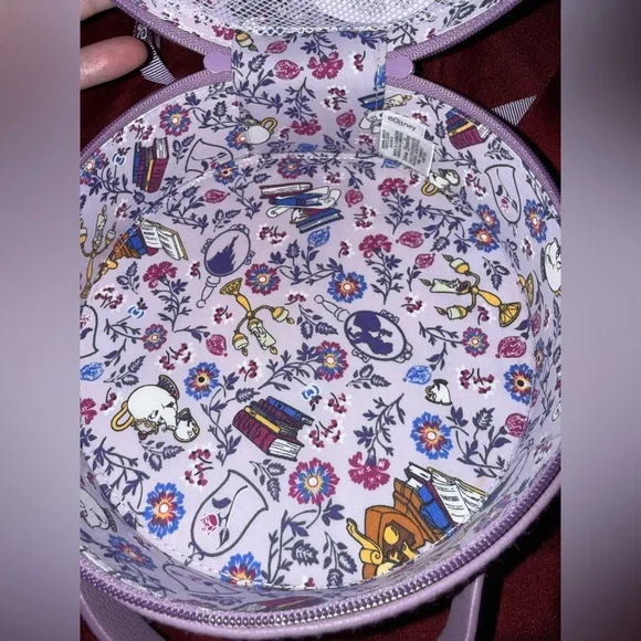 Vera Bradley Disney Beauty and the Beast Mrs Potts and Chip Cosmetic Case - Picture 3 of 7